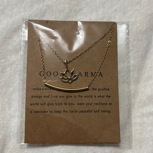 Lotus good carm necklace